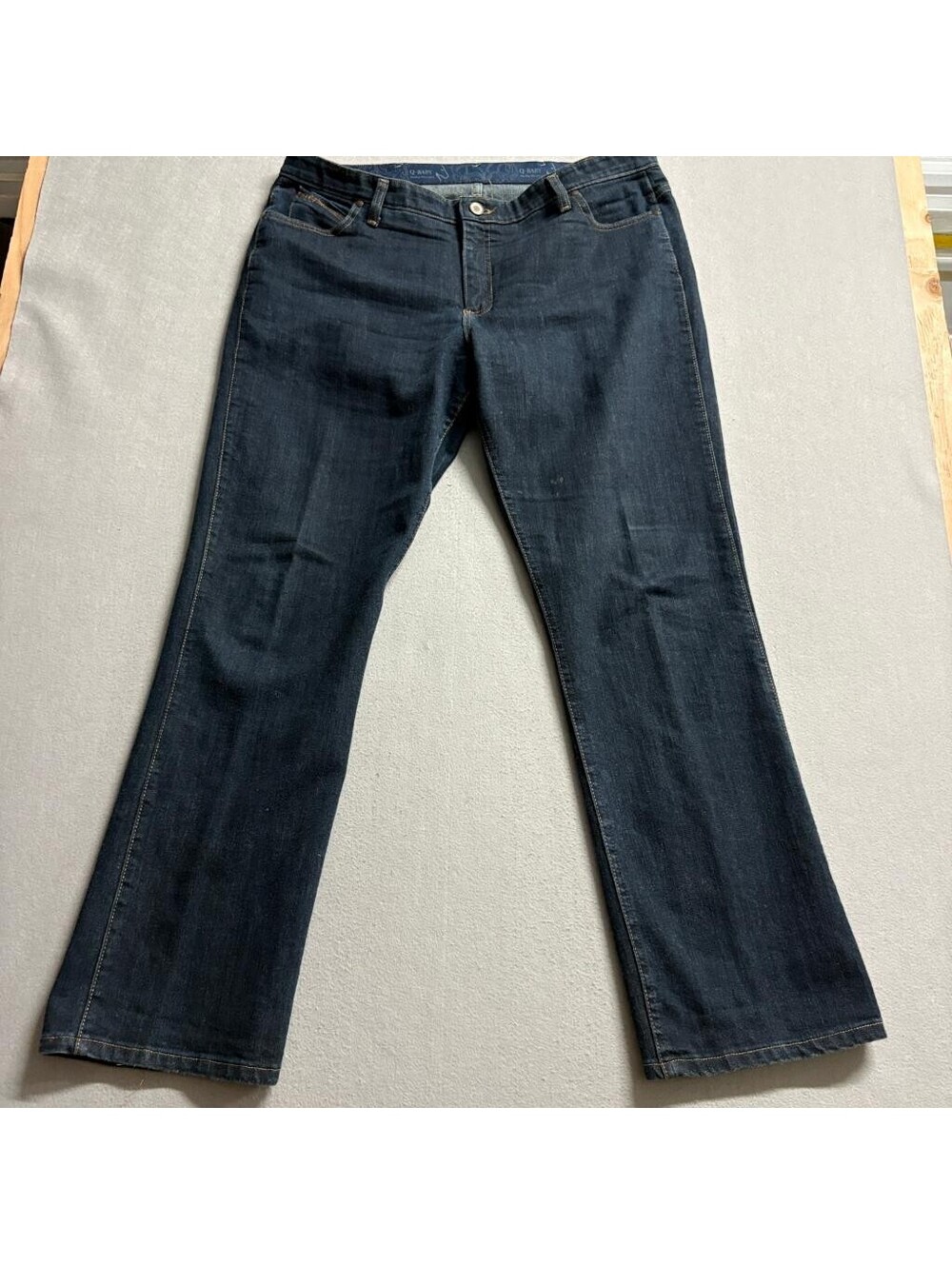 Wrangler Q-Baby Ultimate Riding Jeans Womens 19/20 x 34 Dark Wash Bootcut Denim